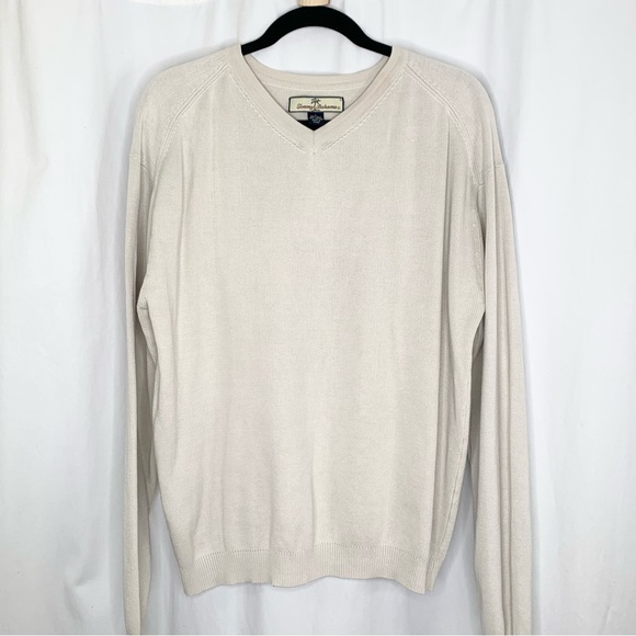 Tommy Bahama Mens Silk and Cotton V-Neck Sweater Size Large - Picture 5 of 7